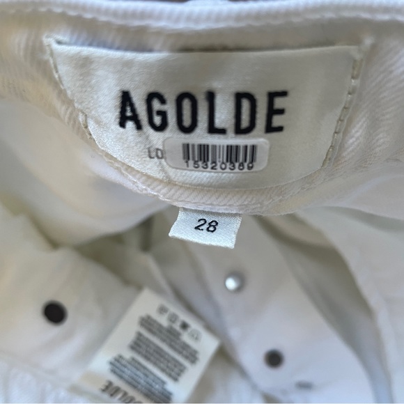 Agolde | white Riley cropped jeans - Picture 6 of 8